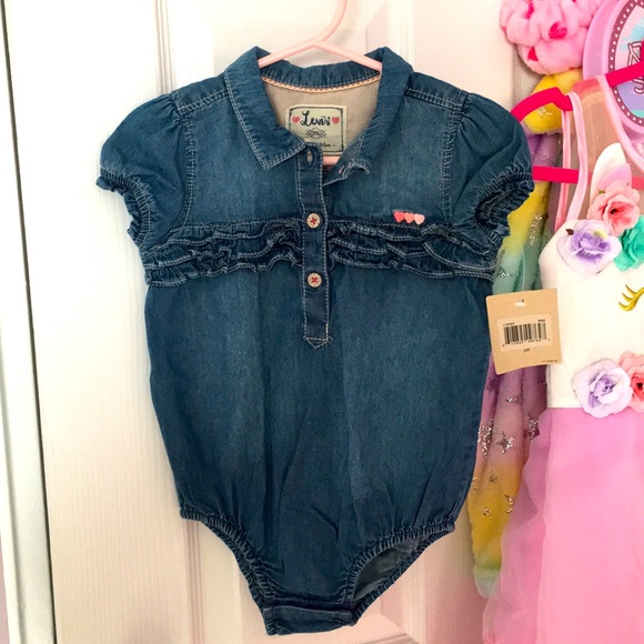 Levi’s denim onesie 24M - Picture 1 of 6